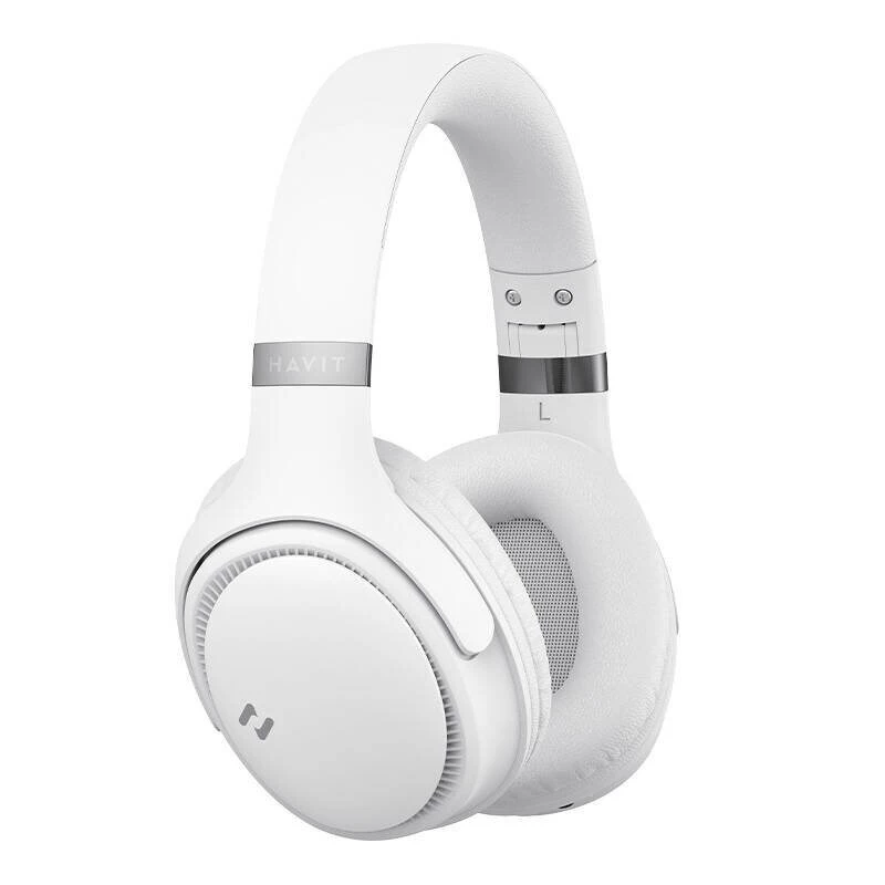 Langattomat Bluetooth-kuulokkeet HAVIT H630BT — On-Ear, Bluetooth, sisäänrakennettu mikrofoni, valkoinen