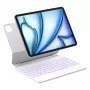 Inateck KB09119 Bluetooth-näppäimistökotelo (Folio) iPad Air 11" / iPad Pro 11" -tableteille, QWERTZ, valkoinen
