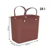 Rotho Multibag Albula Style 25L pyykkikori, raudanpunainen
