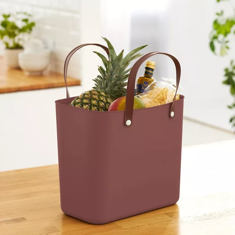 Rotho Multibag Albula Style 25L pyykkikori, raudanpunainen