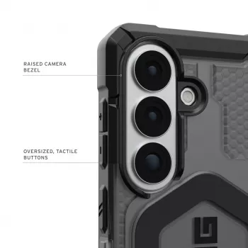 UAG Urban Armor Gear Pathfinder kotelo magneettimoduulilla | Samsung Galaxy S26 | ash (harmaa läpinäkyvä)/musta | 214528113140 (214528113140)