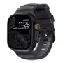 NOMAD Rocky Point Band - ranneke Apple Watch 46mm/49mm FKM ja titaani (Storm, musta laitteisto)