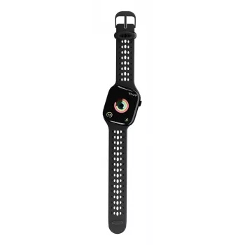 Decoded Silicone Ares O Band - silikoniranneke Apple Watch 40/42 mm (musta)