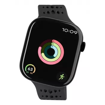 Decoded Silicone Ares O Band - silikoniranneke Apple Watch 40/42 mm (musta)