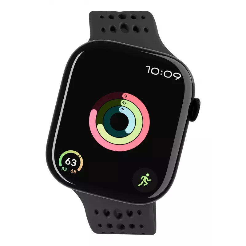 Decoded Silicone Ares O Band - silikoniranneke Apple Watch 40/42 mm (musta)
