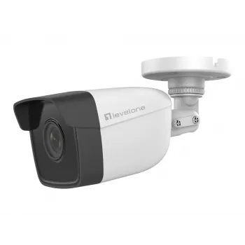 LevelOne GEMINI kiinteä IP-verkkokamera, 2 megapikseliä, H.265, 802.3af PoE, IR-LEDit, sisä-/ulkokäyttö