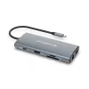 Conceptronic DONN06G 10-in-1 USB 3.2 Gen 1 -telakointiasema, HDMI, 100 W USB PD, USB-C 5 Gbit/s x 2, USB-A 5 Gbit/s x 3, SD, TF/MicroSD, GbE