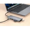 Conceptronic DONN06G 10-in-1 USB 3.2 Gen 1 -telakointiasema, HDMI, 100 W USB PD, USB-C 5 Gbit/s x 2, USB-A 5 Gbit/s x 3, SD, TF/MicroSD, GbE