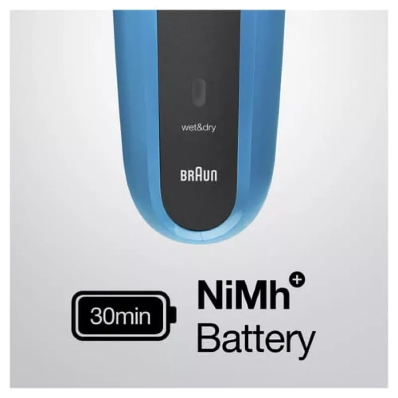 Braun Series 3 310s kalusterä trimmeri musta, sininen
