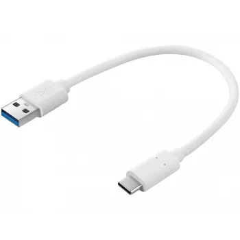 Sandberg USB-C 3.1 > USB-A 3.0 0,2 m, 0,2 m, USB-C, USB-A, USB 3.2 Gen 1 (3.1 Gen 1), valkoinen