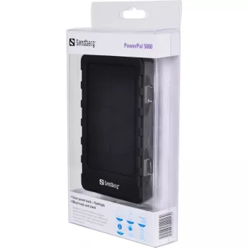 Sandberg PowerPal 5000, 5000 mAh, musta