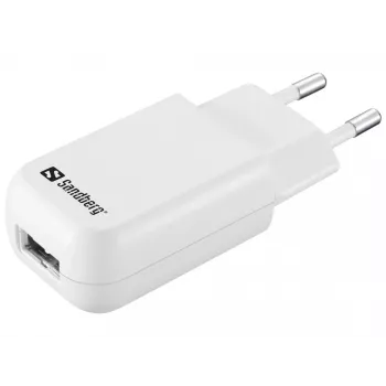 Sandberg Mini AC -laturi USB 1A EU, sisäkäyttö, AC, 5 V, musta, valkoinen