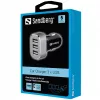 Sandberg Multi Car Charger 3xUSB, auto, savukkeensytytin, USB, 5 V, musta, hopea