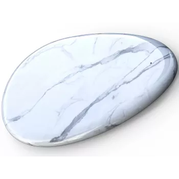 Sandberg Wireless Charger White Marble, USB, langaton lataus, PowerIQ, 1 m, musta, valkoinen