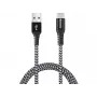 Sandberg Survivor USB-C–USB-A-kaapeli 1 m, 1 m, USB-A, USB-C, USB 2.0, musta, harmaa