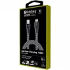 Sandberg Survivor USB-C–USB-A-kaapeli 1 m, 1 m, USB-A, USB-C, USB 2.0, musta, harmaa