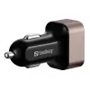 Sandberg autolaturi 1xQC3.0+1xUSBC 24W, auto, savukkeensytytin, 12 V, musta, harmaa