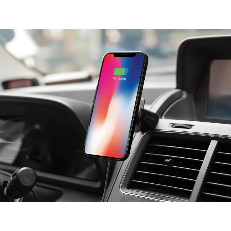 Sandberg In Car Wireless Magnetic Charger 15W, auto, USB, langaton lataus, 1,2 m, musta