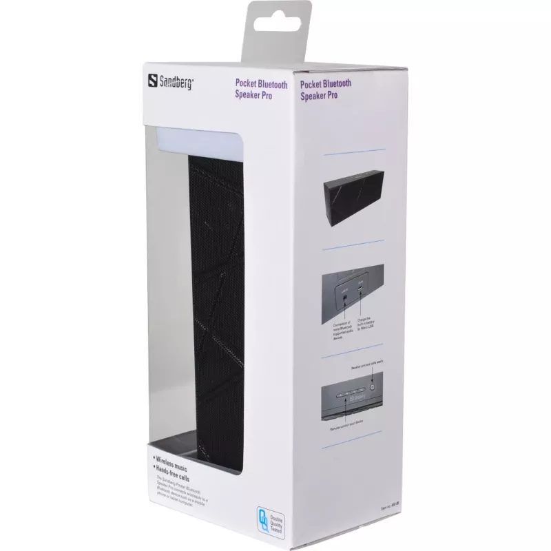 Sandberg Pocket Bluetooth Speaker Pro, 2.0 kanavaa, 6 W, 100–20000 Hz, langaton, 3.0+HS, 2,4–2,4835 GHz