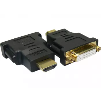 Sandberg sovitin DVI-naaras - HDMI-uros, HDMI, DVI, musta