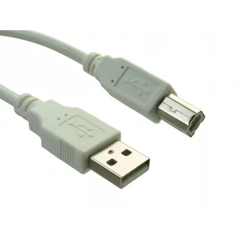 Sandberg USB 2.0 A-B uros 0,7 m, 0,7 m, USB-A, USB-B, USB 2.0, uros/uros, valkoinen