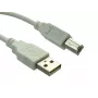 Sandberg USB 2.0 A-B uros 0,7 m, 0,7 m, USB-A, USB-B, USB 2.0, uros/uros, valkoinen