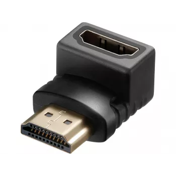 Sandberg HDMI 2.0 kulmasovitin, HDMI, HDMI, musta