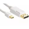Sandberg DP-MiniDP 1.2 4K uros-uros 2 m, 2 m, DisplayPort, Mini DisplayPort, uros, uros, valkoinen