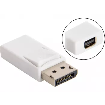 Sandberg DisplayPort > MiniDP -muunnin, DisplayPort, Mini DisplayPort, valkoinen