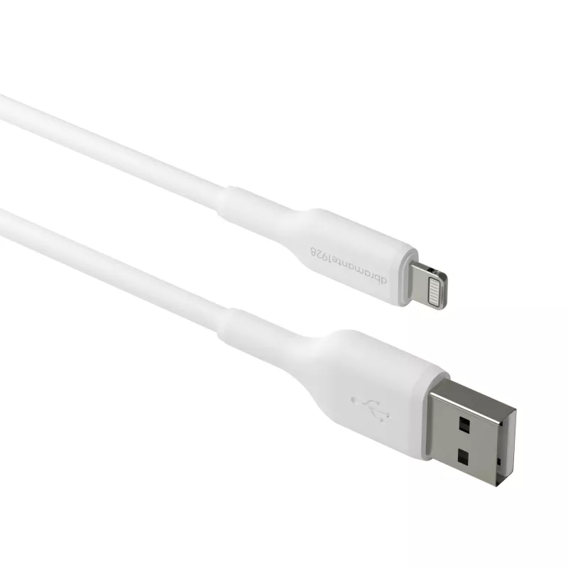 dbramante1928 re-charge - kaapeli 1m USB-A - Lightning - W, 1 m, USB A, USB 2.0, 0,48 Gbit/s, valkoinen