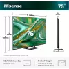 Hisense 75E8S TV 190.5 cm (75 tuumaa) 4K Ultra HD Smart TV Wi-Fi harmaa 400 cd/m²
