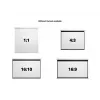 Multibrackets M 16:9 manuaalinen projektiokangas 200x112, 90 tuumaa
