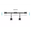 Multibrackets M VESA Desktopmount Triple Desk Clamp 24 inch-32 inch 24 kg