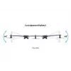 Multibrackets M VESA Desktopmount Triple Desk Clamp 24 inch-32 inch 24 kg