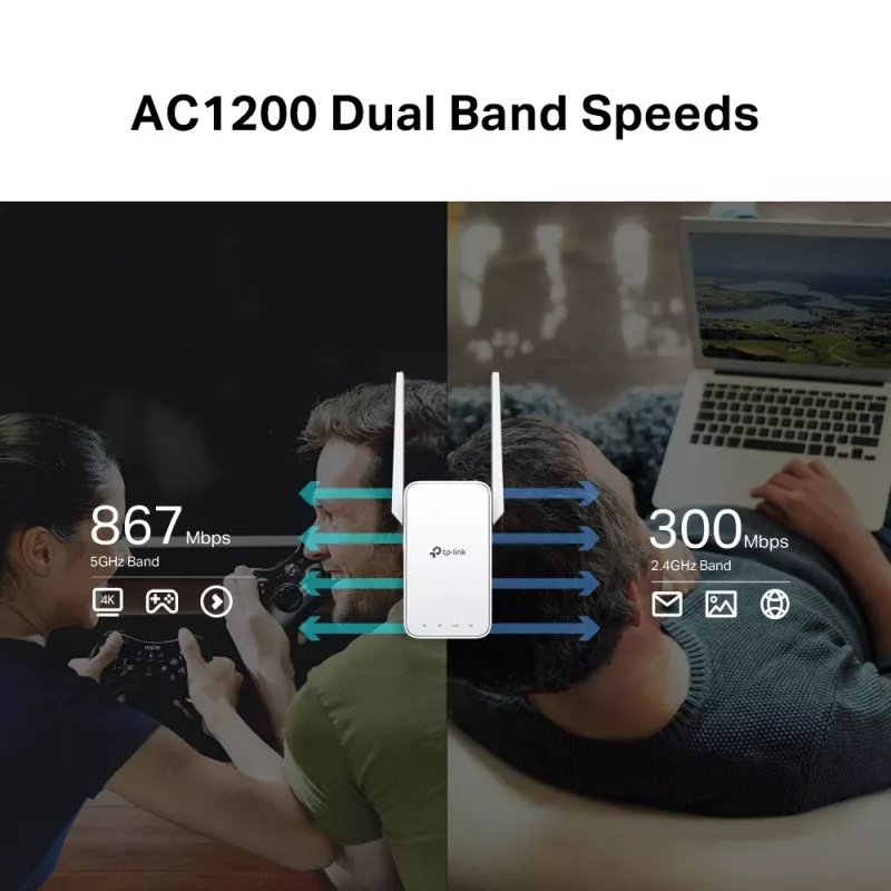 TP-Link AC1200 Mesh Wi-Fi -verkon laajennin
