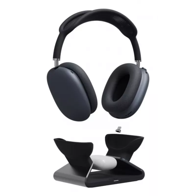 mophie AirPods Max -latausteline, sisäkäyttö, USB, langaton lataus, musta
