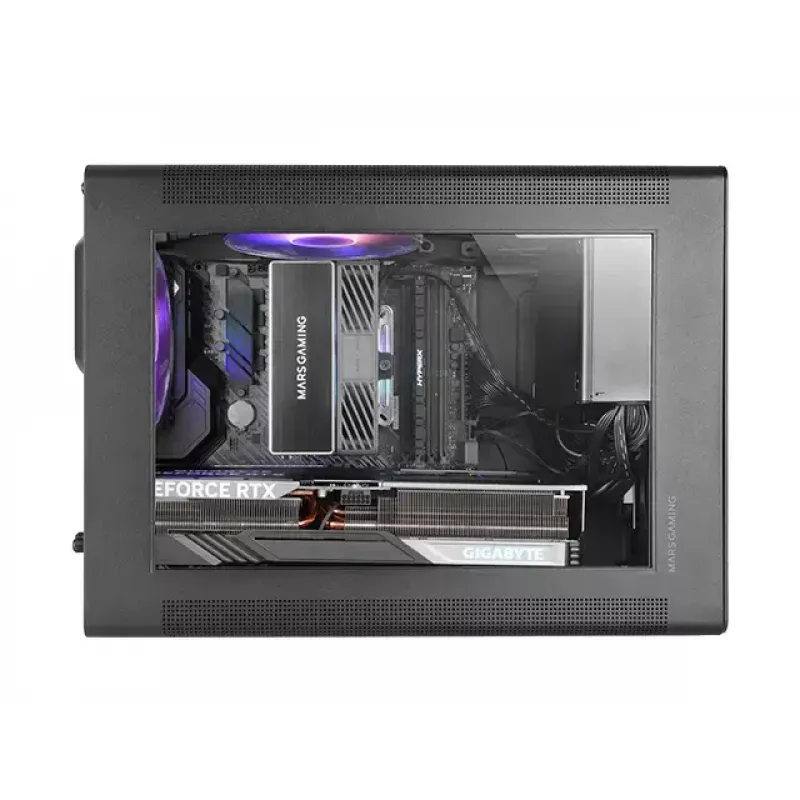 Tietokonekotelo Mars Gaming MCXPS mATX ultrakompakti musta