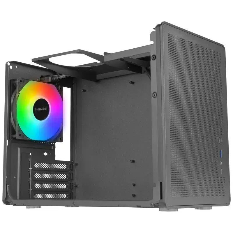 Tietokonekotelo Mars Gaming MCXPS mATX ultrakompakti musta