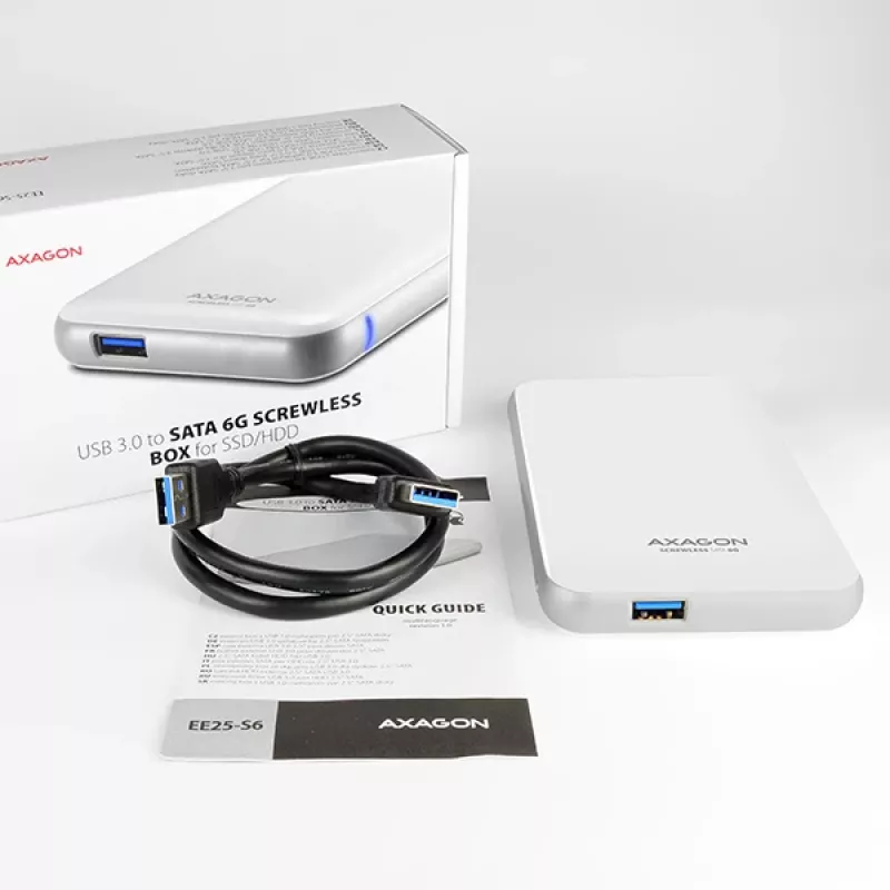 AXAGON EE25-S6 - HDD / SSD-kotelo - 2.5