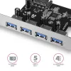 Axagon PCEU-430VL liitäntäkortit/adapteri sisäinen USB 3.2 Gen 1 (3.1 Gen 1)