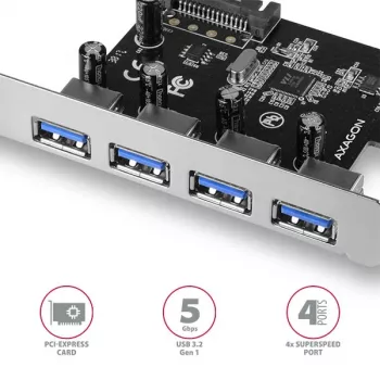Axagon PCEU-430VL liitäntäkortit/adapteri sisäinen USB 3.2 Gen 1 (3.1 Gen 1)