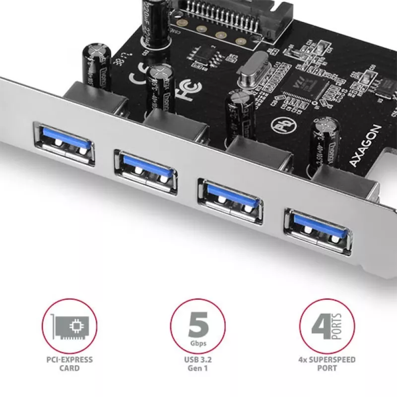 Axagon PCEU-430VL liitäntäkortit/adapteri sisäinen USB 3.2 Gen 1 (3.1 Gen 1)