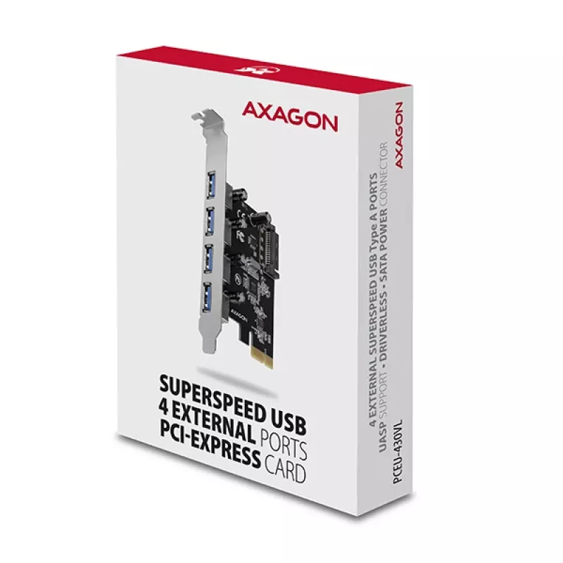 Axagon PCEU-430VL liitäntäkortit/adapteri sisäinen USB 3.2 Gen 1 (3.1 Gen 1)
