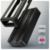 Axagon EEM2-40G USB-C 40Gbps M.2 NVMe SSD-kotelo, ARMORED alumiini