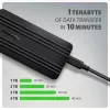 Axagon EEM2-40G USB-C 40Gbps M.2 NVMe SSD-kotelo, ARMORED alumiini