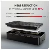 Axagon EEM2-40G USB-C 40Gbps M.2 NVMe SSD-kotelo, ARMORED alumiini