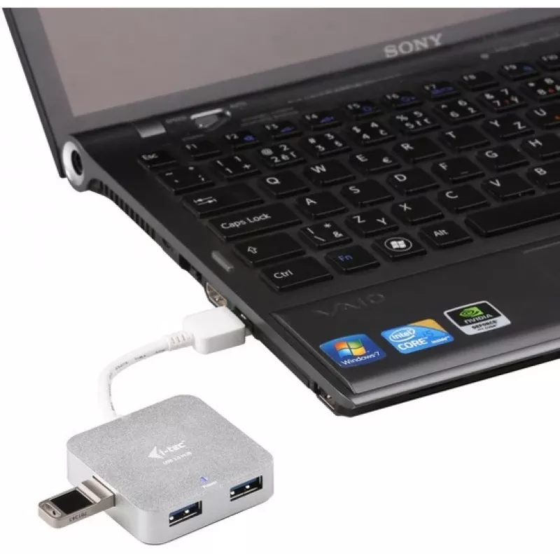 i-tec metalli USB 3.0 passiivinen HUB 4 portti