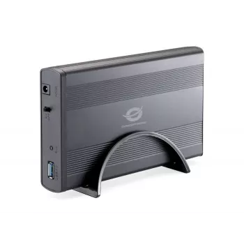 Conceptronic 3,5 tuuman kiintolevykotelo USB 3.0, HDD-kotelo, 3,5 tuumaa, Serial ATA, Serial ATA II, 4,8 Gbit/s, USB-liitettävyys, grafiitti