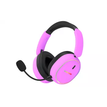 HATOR Phoenix 2 langaton kuulokemikrofoni johdollinen & langaton pääpanta pelaaminen USB Type-C / USB Type-A Bluetooth violetti