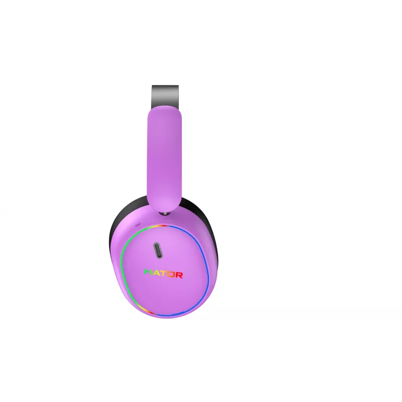 HATOR Phoenix 2 langaton kuulokemikrofoni johdollinen & langaton pääpanta pelaaminen USB Type-C / USB Type-A Bluetooth violetti
